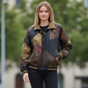 Vintage Lavon Windbreaker Jacket L Colorblock Nylon 90s